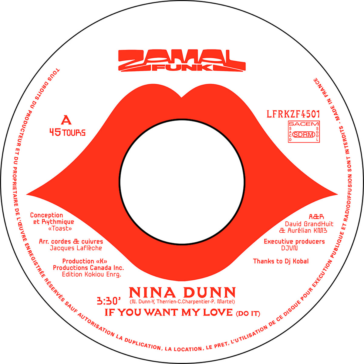 <b>NINA DUNN</b> <br>If You Want My Love / Stay And Dance